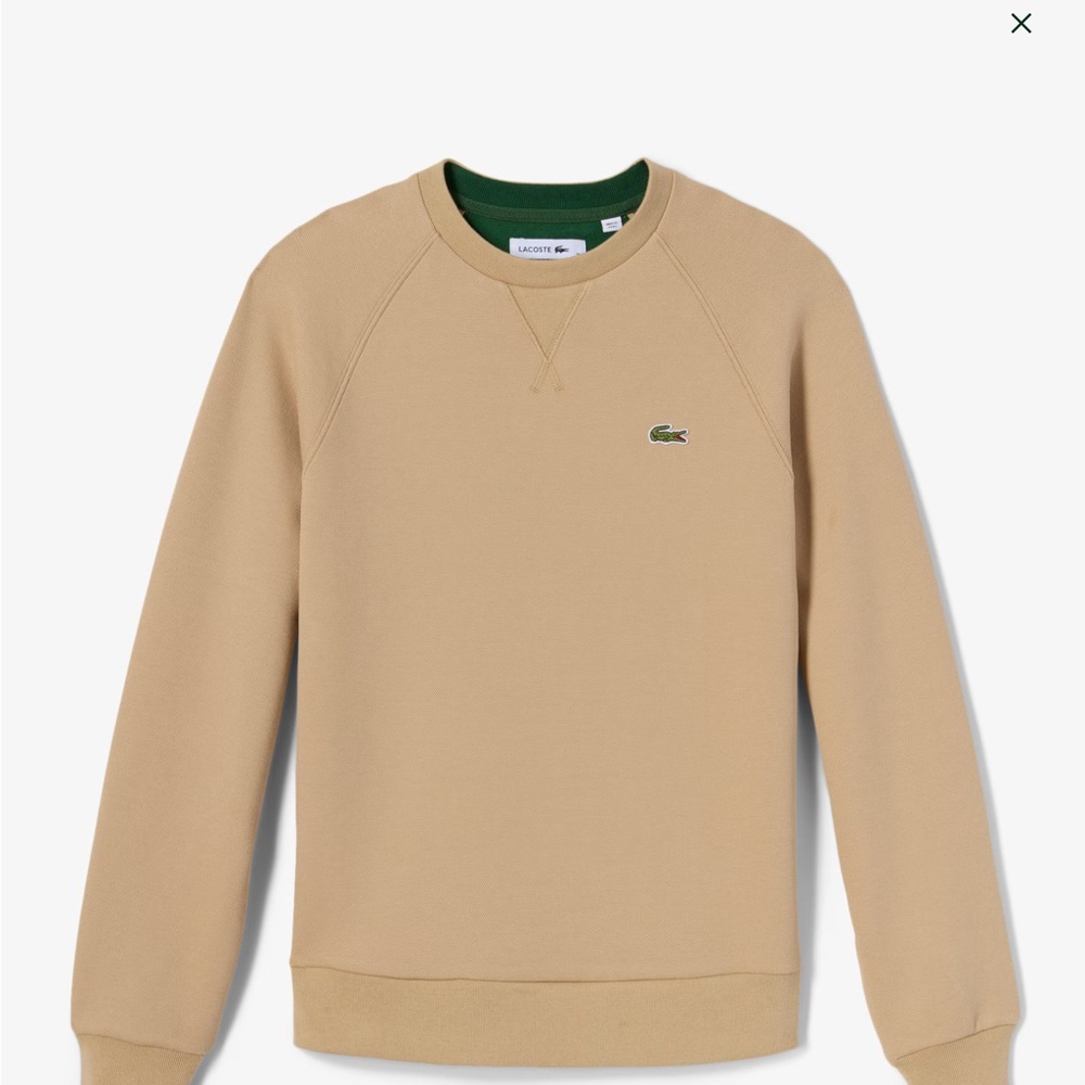 Lacoste Women’s Crew Neck Pique Sweatshirt, size 34